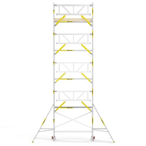 MAANDDEAL: Panthera PRO met dubbele voorloopleuning 90x245x10,2m werkhoogte carbon vloer