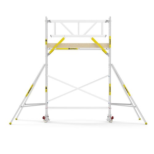 MAANDDEAL: Panthera PRO met dubbele voorloopleuning 90x245x5,2m werkhoogte carbon vloer