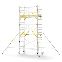 MAANDDEAL: Panthera PRO met dubbele voorloopleuning 90x245x6,2m werkhoogte carbon vloer