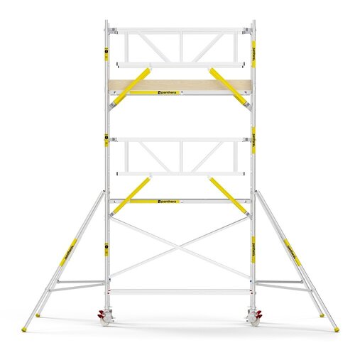 MAANDDEAL: Panthera PRO met dubbele voorloopleuning 90x245x6,2m werkhoogte carbon vloer
