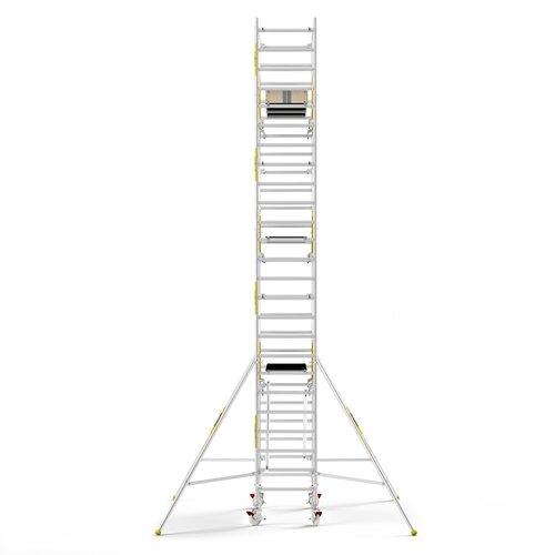 MAANDDEAL: Panthera PRO met dubbele voorloopleuning 90x245x8,2m werkhoogte carbon vloer
