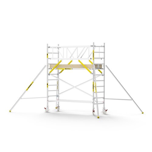 MAANDDEAL: Panthera PRO met dubbele voorloopleuning 90x305x4,2m werkhoogte carbon vloer