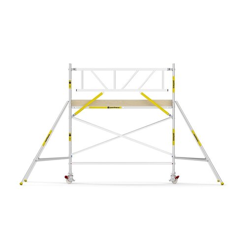 MAANDDEAL: Panthera PRO met dubbele voorloopleuning 90x305x4,2m werkhoogte carbon vloer