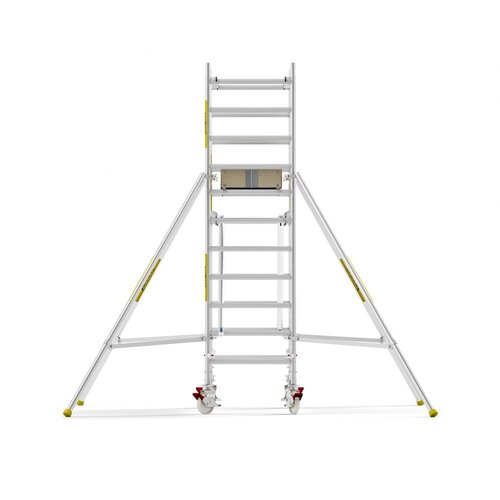 MAANDDEAL: Panthera PRO met dubbele voorloopleuning 90x305x4,2m werkhoogte carbon vloer
