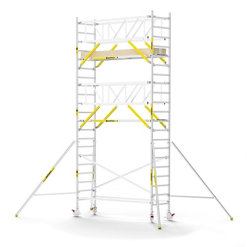 MAANDDEAL: Panthera PRO met dubbele voorloopleuning 90x305x7,2m werkhoogte carbon vloer