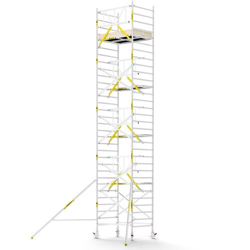 MAANDDEAL: Panthera PRO met enkele voorloopleuning 135x185x10,2m werkhoogte carbon vloer