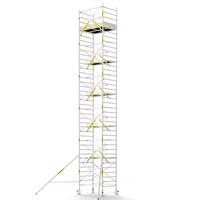MAANDDEAL: Panthera PRO met enkele voorloopleuning 135x185x12,2m werkhoogte carbon vloer