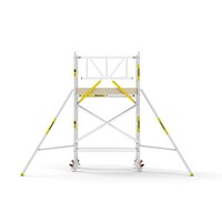 MAANDDEAL: Panthera PRO met enkele voorloopleuning 135x185x4,2m werkhoogte carbon vloer