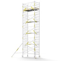 MAANDDEAL: Panthera PRO met enkele voorloopleuning 135x245x10,2m werkhoogte carbon vloer
