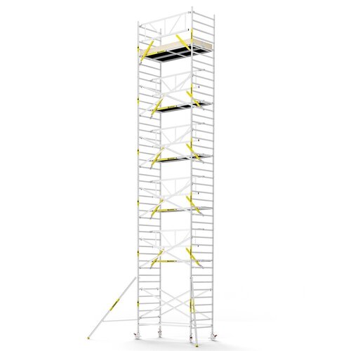 MAANDDEAL: Panthera PRO met enkele voorloopleuning 135x245x13,2m werkhoogte carbon vloer