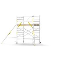 MAANDDEAL: Panthera PRO met enkele voorloopleuning 135x245x4,2m werkhoogte carbon vloer