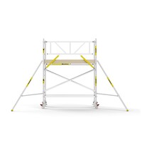 MAANDDEAL: Panthera PRO met enkele voorloopleuning 135x245x4,2m werkhoogte carbon vloer