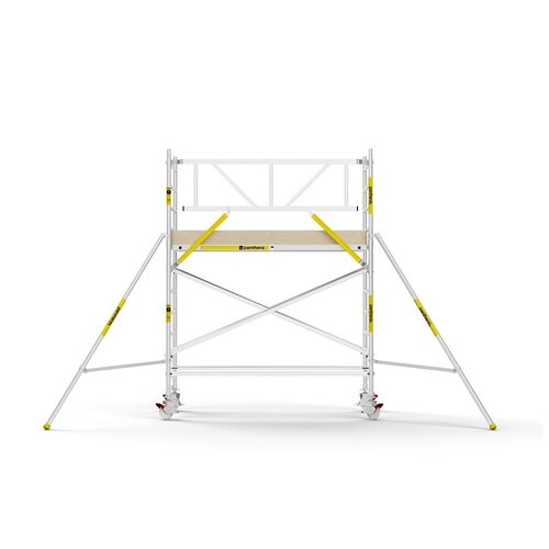 MAANDDEAL: Panthera PRO met enkele voorloopleuning 135x245x4,2m werkhoogte carbon vloer