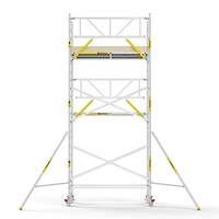 MAANDDEAL: Panthera PRO met enkele voorloopleuning 135x245x7,2m werkhoogte carbon vloer