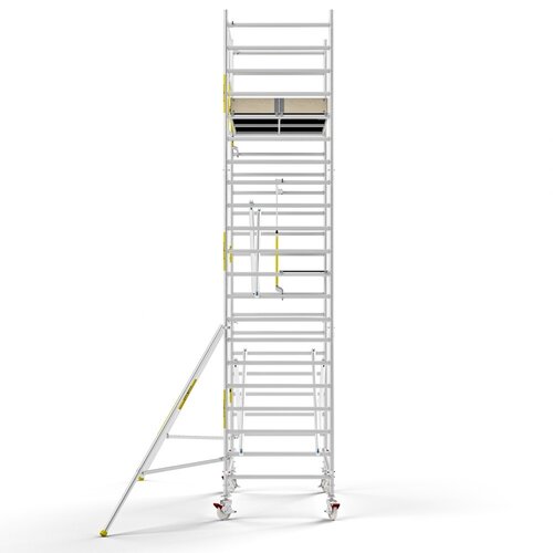 MAANDDEAL: Panthera PRO met enkele voorloopleuning 135x245x7,2m werkhoogte carbon vloer