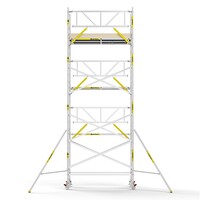 MAANDDEAL: Panthera PRO met enkele voorloopleuning 135x245x8,2m werkhoogte carbon vloer