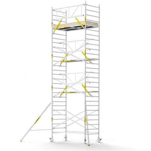 MAANDDEAL: Panthera PRO met enkele voorloopleuning 135x245x9,2m werkhoogte carbon vloer