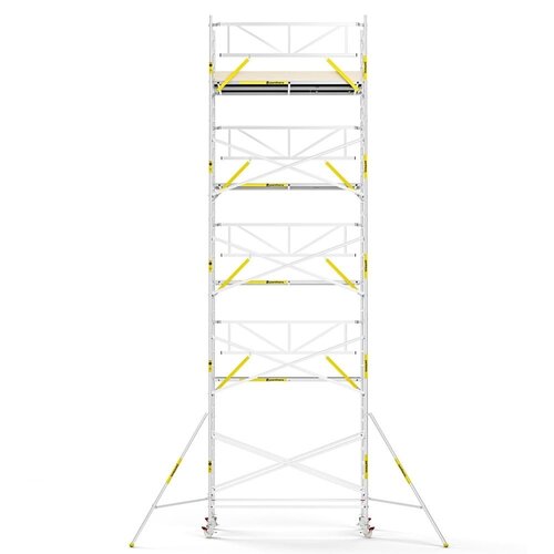 MAANDDEAL: Panthera PRO met enkele voorloopleuning 135x305x12,2m werkhoogte carbon vloer