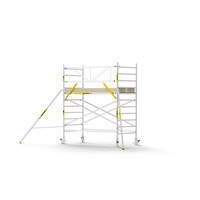 MAANDDEAL: Panthera PRO met enkele voorloopleuning 135x305x4,2m werkhoogte carbon vloer