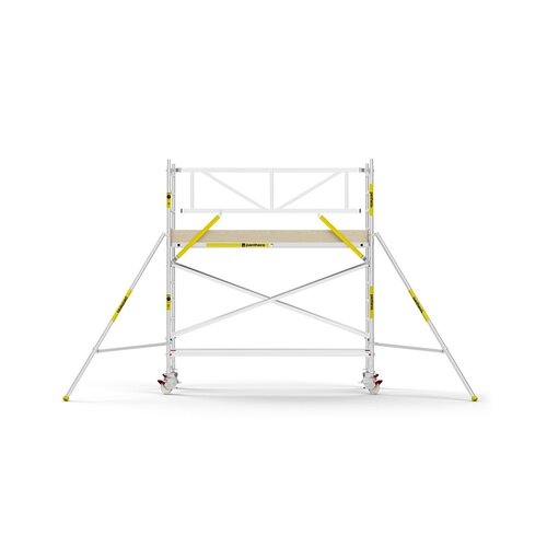 MAANDDEAL: Panthera PRO met enkele voorloopleuning 135x305x4,2m werkhoogte carbon vloer