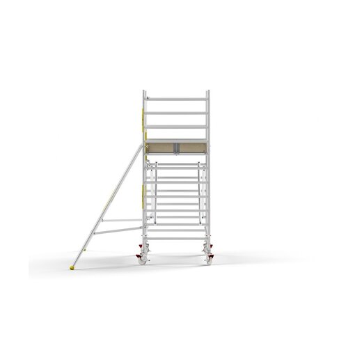 MAANDDEAL: Panthera PRO met enkele voorloopleuning 135x305x4,2m werkhoogte carbon vloer