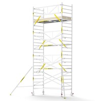 MAANDDEAL: Panthera PRO met enkele voorloopleuning 135x305x8,2m werkhoogte carbon vloer