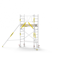 MAANDDEAL: Panthera PRO met enkele voorloopleuning 75x185x4,2m werkhoogte carbon vloer