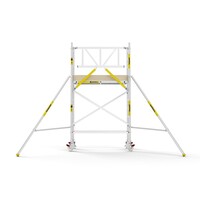 MAANDDEAL: Panthera PRO met enkele voorloopleuning 75x185x4,2m werkhoogte carbon vloer