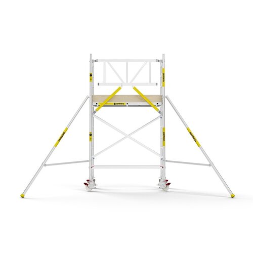 MAANDDEAL: Panthera PRO met enkele voorloopleuning 75x185x4,2m werkhoogte carbon vloer