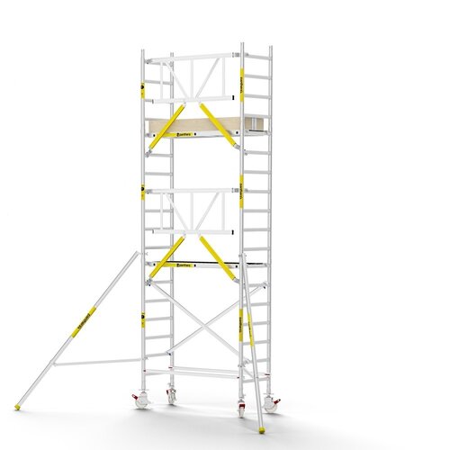 MAANDDEAL: Panthera PRO met enkele voorloopleuning 75x185x6,2m werkhoogte carbon vloer