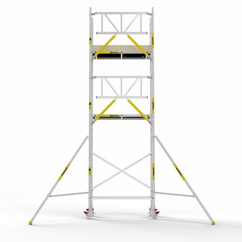 MAANDDEAL: Panthera PRO met enkele voorloopleuning 75x185x7,2m werkhoogte carbon vloer