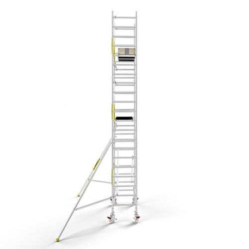 MAANDDEAL: Panthera PRO met enkele voorloopleuning 75x185x7,2m werkhoogte carbon vloer