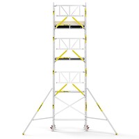 MAANDDEAL: Panthera PRO met enkele voorloopleuning 75x185x8,2m werkhoogte carbon vloer