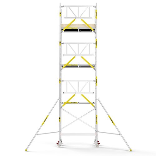 MAANDDEAL: Panthera PRO met enkele voorloopleuning 75x185x8,2m werkhoogte carbon vloer