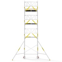MAANDDEAL: Panthera PRO met enkele voorloopleuning 75x185x9,2m werkhoogte carbon vloer