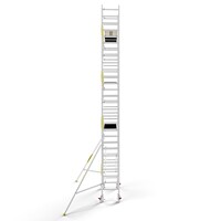 MAANDDEAL: Panthera PRO met enkele voorloopleuning 75x185x9,2m werkhoogte carbon vloer