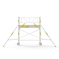 MAANDDEAL: Panthera PRO met enkele voorloopleuning 75x245x4,2m werkhoogte carbon vloer
