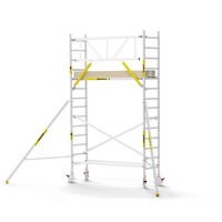 MAANDDEAL: Panthera PRO met enkele voorloopleuning 75x245x5,2m werkhoogte carbon vloer