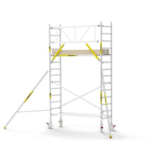 MAANDDEAL: Panthera PRO met enkele voorloopleuning 75x245x5,2m werkhoogte carbon vloer