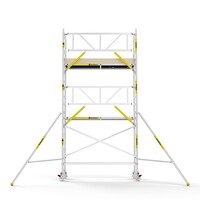 MAANDDEAL: Panthera PRO met enkele voorloopleuning 75x245x6,2m werkhoogte carbon vloer