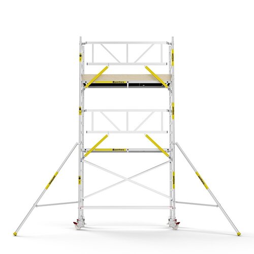 MAANDDEAL: Panthera PRO met enkele voorloopleuning 75x245x6,2m werkhoogte carbon vloer