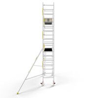 MAANDDEAL: Panthera PRO met enkele voorloopleuning 75x245x6,2m werkhoogte carbon vloer