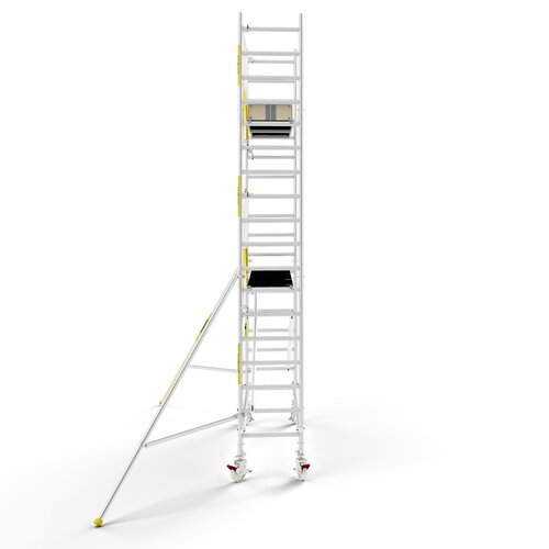 MAANDDEAL: Panthera PRO met enkele voorloopleuning 75x245x6,2m werkhoogte carbon vloer