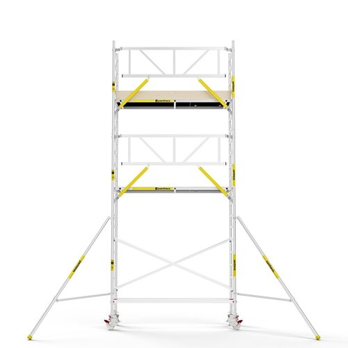MAANDDEAL: Panthera PRO met enkele voorloopleuning 75x245x7,2m werkhoogte carbon vloer