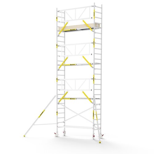 MAANDDEAL: Panthera PRO met enkele voorloopleuning 75x245x8,2m werkhoogte carbon vloer