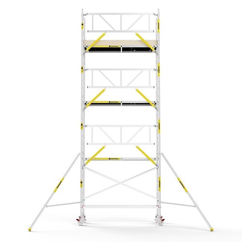 MAANDDEAL: Panthera PRO met enkele voorloopleuning 75x245x8,2m werkhoogte carbon vloer