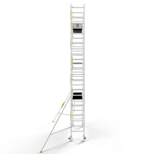 MAANDDEAL: Panthera PRO met enkele voorloopleuning 75x245x8,2m werkhoogte carbon vloer