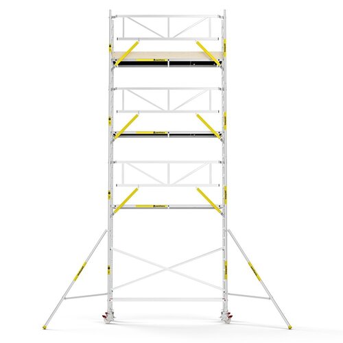 MAANDDEAL: Panthera PRO met enkele voorloopleuning 75x305x9,2m werkhoogte carbon vloer