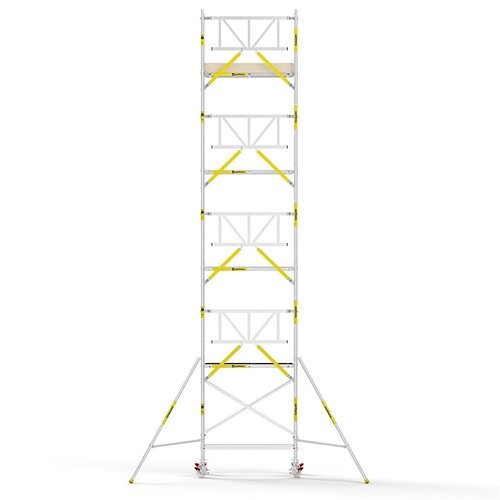 MAANDDEAL: Panthera PRO met enkele voorloopleuning 90x185x10,2m werkhoogte carbon vloer