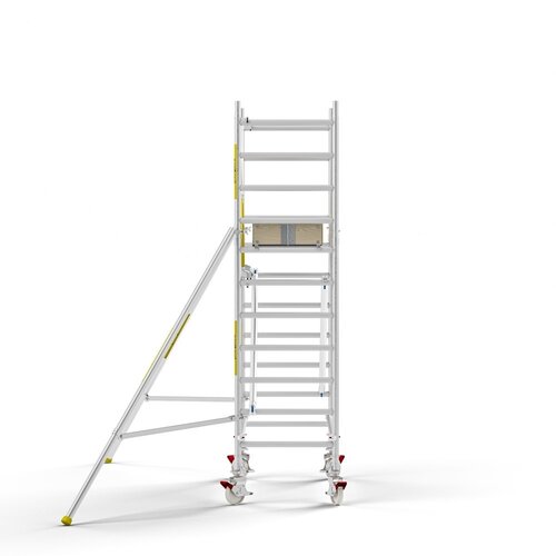 MAANDDEAL: Panthera PRO met enkele voorloopleuning 90x185x4,2m werkhoogte carbon vloer